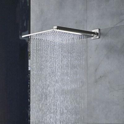 Fontana Monro Chrome LED Shower Set - LED Shower Head, Multilevel Mixer